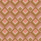 Thumbnail of vintage, diamond geometric wallpaper in vintage pink and harvest gold colourway 